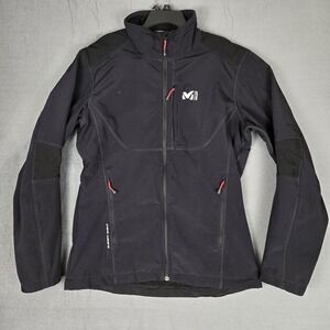 Millet Track Jacket Womens XL Activewear Stretch Black Full Zip Softshell